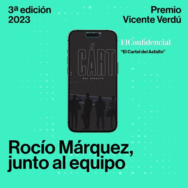 Cartel del premio 2023: Rocío Márquez y equipo, El Confidencial