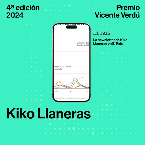 Cartel del premio 2024: Kiko Llaneras, El País