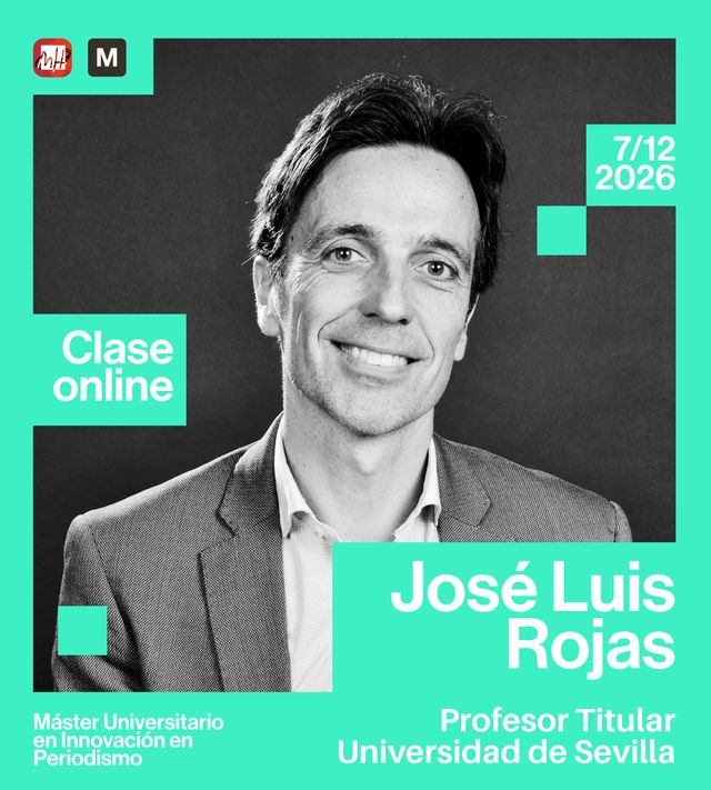 Cartel: clase online con José Luis Rojas, Profesor Titular, Universidad de Sevilla, el 7/12/2026
