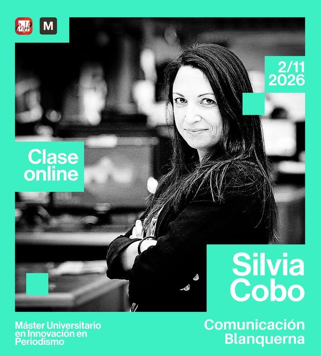 Cartel: clase online con Silvia Cobo, Comunicación, Blanquerna, el 2/11/2026