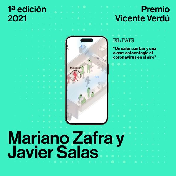 Cartel del premio 2021: Mariano Zafra y Javier Salas, El País